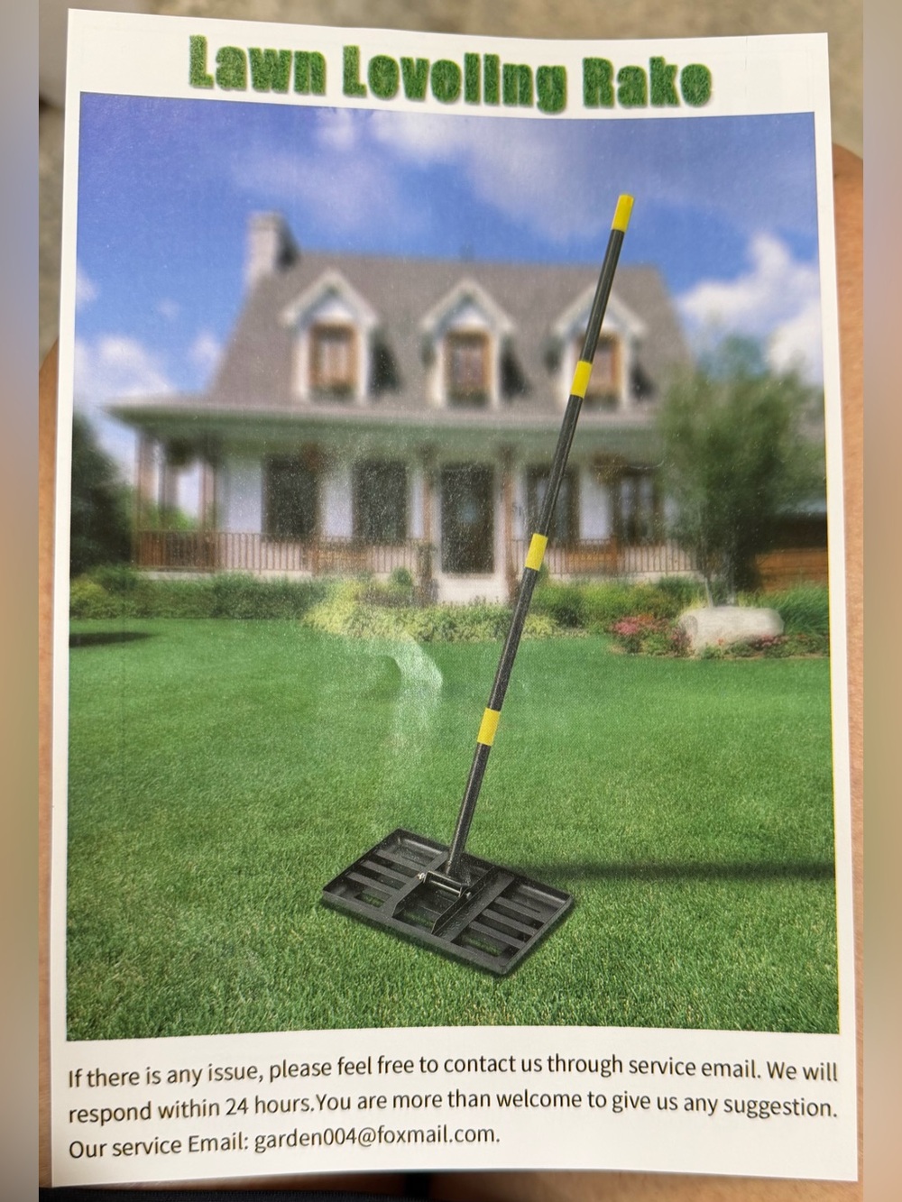 Lawn Leveling Rake